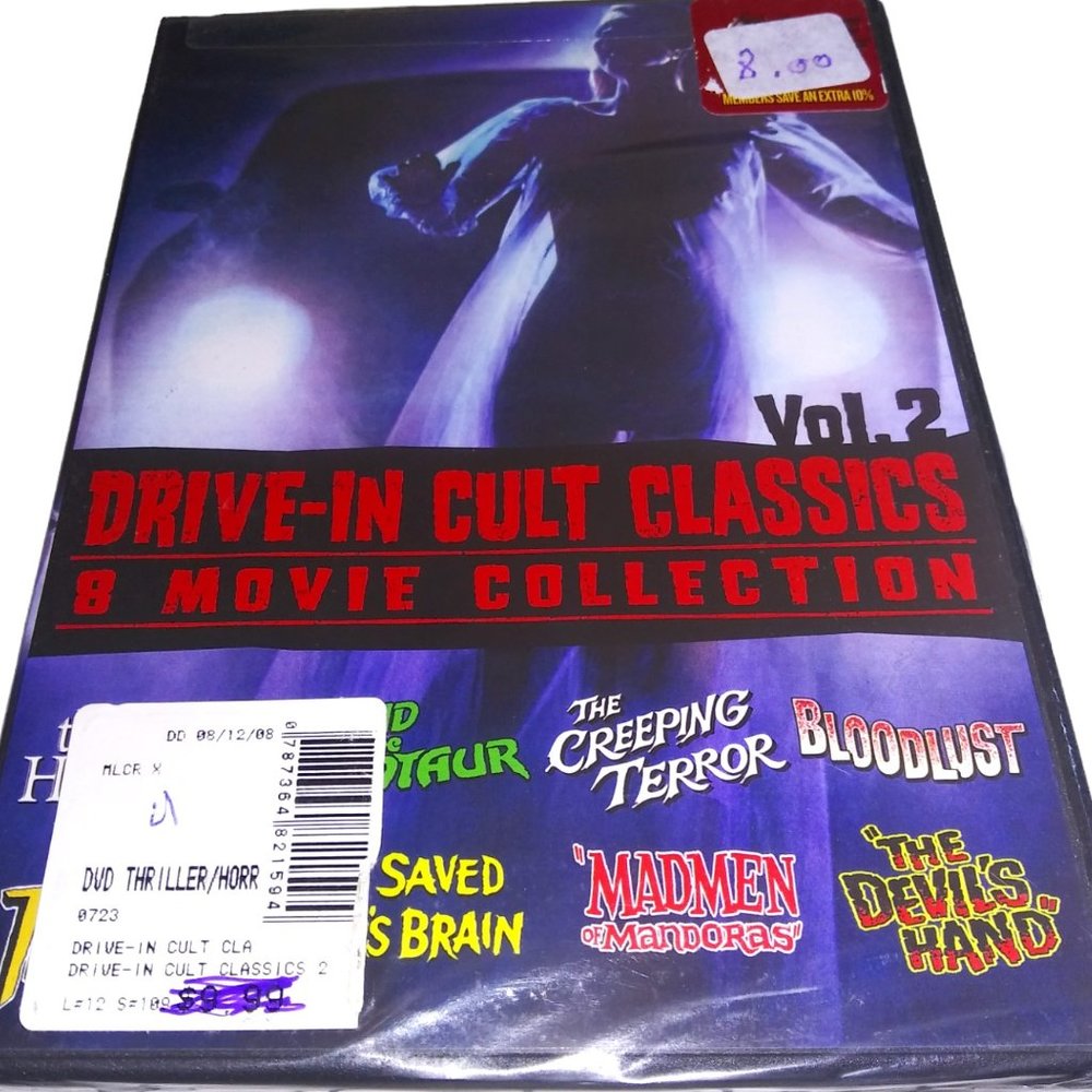 Drive-In Cult Classics 8 Movie Collection DVD Bloodlust The Devils Hand NEW
